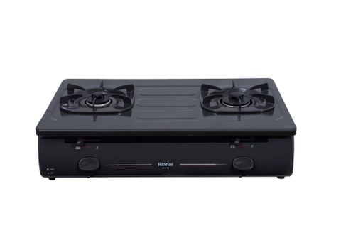 Bếp gas dương Rinnai RV-4700(G)N 700mm 2 lò nấu, mặt thép phủ men