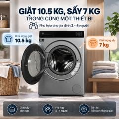 Máy giặt Xiaomi giặt 10.5 kg - sấy 7 kg WD105MJA10VN