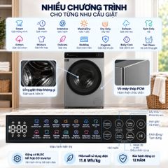 Máy giặt Xiaomi giặt 10.5 kg - sấy 7 kg WD105MJA10VN ảnh 2