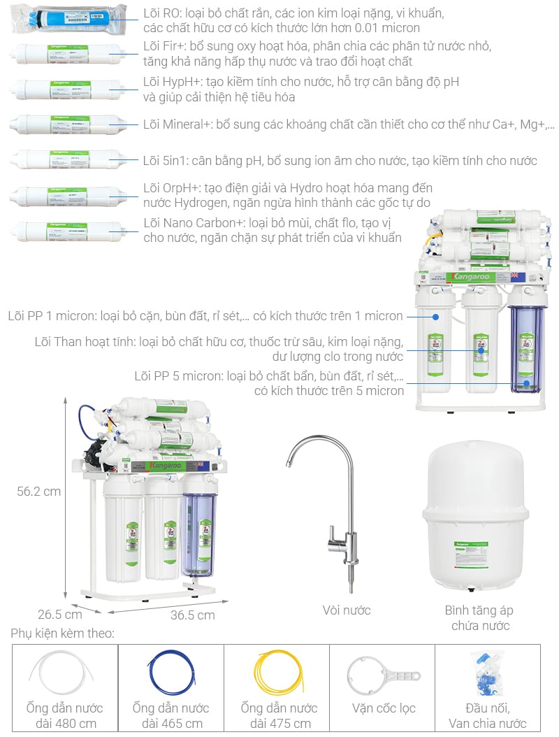 Máy lọc nước Kangaroo KGRP10 - hình ảnh thực tế
