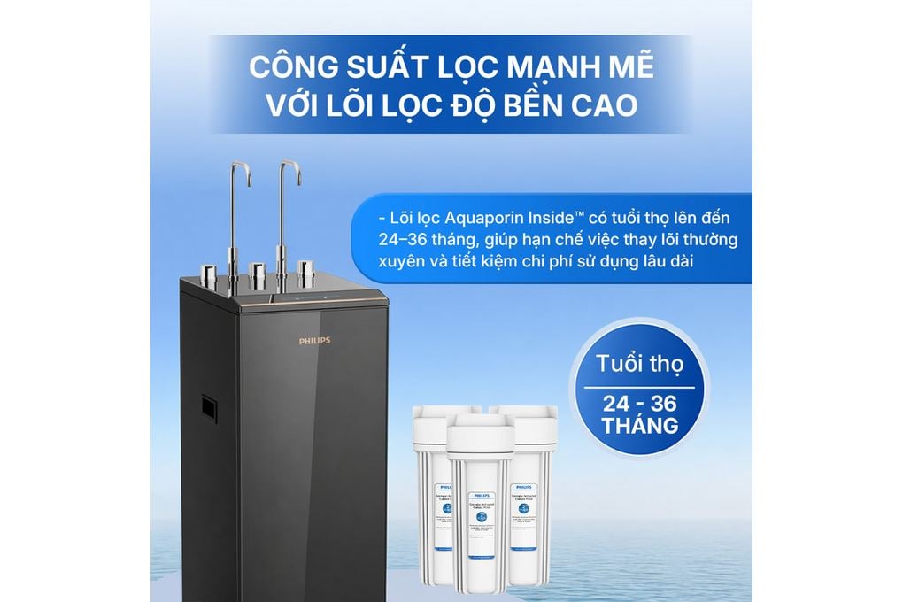 Máy lọc nước Philips ADD8913/74 - hình ảnh thực tế Máy lọc nước Philips ADD8913/74 - hình ảnh thực tế
