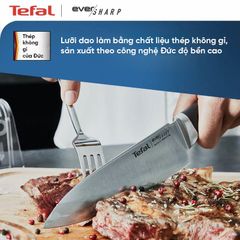 Dao làm bếp tích hợp dụng cụ mài chuyên dụng Tefal Ever Sharp K2569004 - 16,5cm ảnh 5