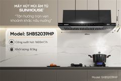 Máy hút mùi âm tủ Sunhouse SHB52039HP ảnh 5