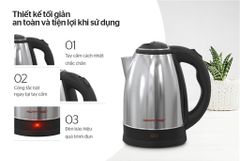 Ấm siêu tốc inox 1.8L happy time HTD1021 ảnh 5