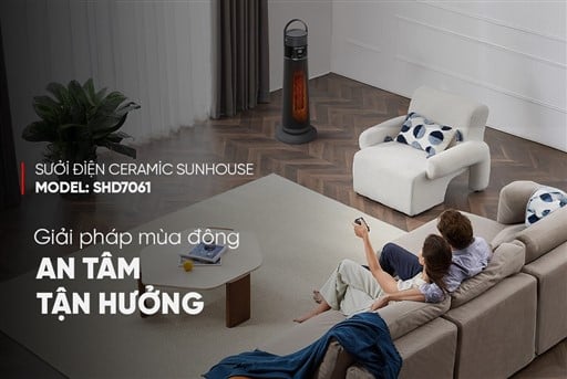 Sưởi điện ceramic Sunhouse SHD7061 – ảnh 5