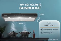 Máy hút mùi kính thẳng Sunhouse SHB72041 ảnh 5