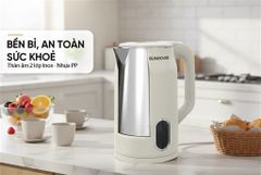 Ấm siêu tốc inox 2 lớp 3L Sunhouse SHD1365 ảnh 7