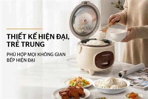 Nồi cơm điện 1,8L Sunhouse SHD8607BR – ảnh 5