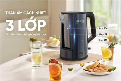 Ấm siêu tốc inox 3 lớp 1L Sunhouse Mama SHD1373 – ảnh 7