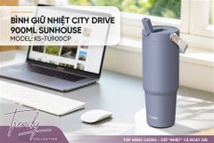 Bình giữ nhiệt city drive 900ML Sunhouse KS-TU900CP ảnh 4