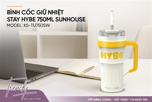 Bình cốc giữ nhiệt stay hybe 750ML Sunhouse KS-TU750SW – ảnh 4