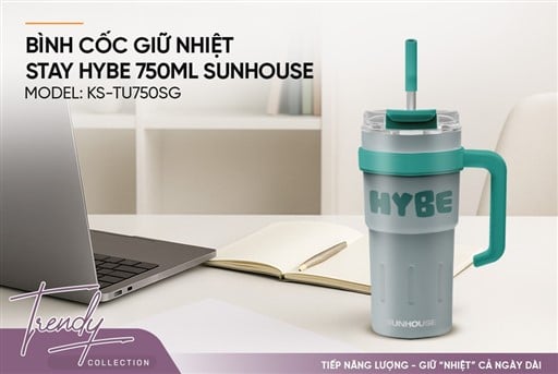 Bình cốc giữ nhiệt stay hybe 750ML Sunhouse KS-TU750SG – ảnh 4