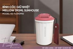 Bình cốc giữ nhiệt mellow 390ML Sunhouse KS-TU390MW ảnh 4