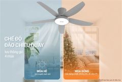 Quạt trần 5 cánh có đèn Sunhouse apex APF7685G ảnh 8
