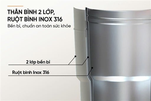 Bình cốc giữ nhiệt stay hybe 750ML Sunhouse KS-TU750SW – ảnh 6