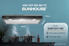 Máy hút mùi kính thẳng Sunhouse SHB72011-MD ảnh 5