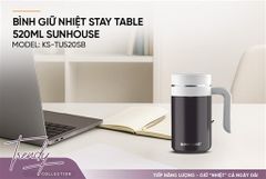 Bình cốc giữ nhiệt stay table 520ML Sunhouse KS-TU520SB ảnh 5