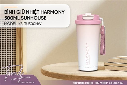 Bình giữ nhiệt harmony 500ML Sunhouse KS-TU500HW – ảnh 4