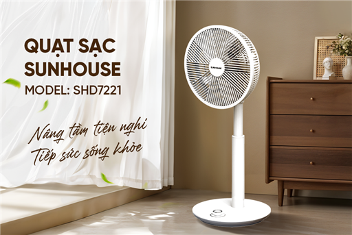 Quạt sạc Sunhouse SHD7221 – ảnh 6