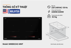 Bếp đôi điện từ Sunhouse Mama MMB82242-MMT ảnh 6