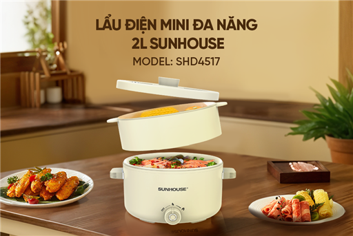 Lẩu điện mini đa năng 2.0L Sunhouse SHD4517 – ảnh 6