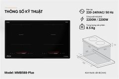 Bếp đôi điện từ Sunhouse Mama MMB588-PLUS ảnh 5