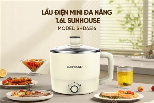 Nồi lẩu mini đa năng 1.6L Sunhouse SHD4516 – ảnh 6