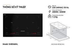 Bếp đôi điện từ Sunhouse SHB568HL ảnh 5