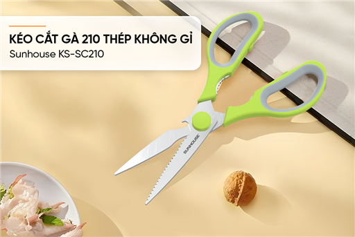 Kéo cắt gà 210 thép không gỉ Sunhouse KS-SC210 – ảnh 2