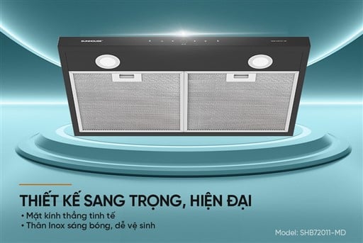 Máy hút mùi kính thẳng Sunhouse SHB72011-MD – ảnh 6