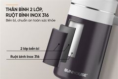 Bình cốc giữ nhiệt stay table 520ML Sunhouse KS-TU520SB ảnh 7
