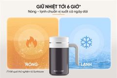 Bình cốc giữ nhiệt stay table 520ML Sunhouse KS-TU520SB ảnh 8