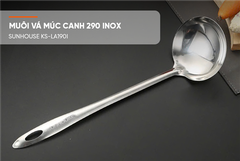 Muôi vá múc canh 290 inox Sunhouse KS-LA290I ảnh 2
