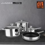  Bộ nồi Inox Junger JG CWJ-070 cao cấp 7 chi tiết 