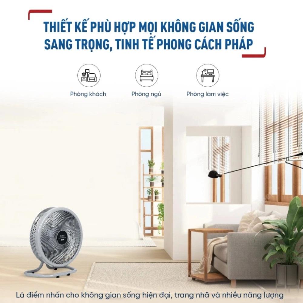 Quạt sàn Tefal TB Silence Plus VH686790 - Xám Cánh Trắng – ảnh 6