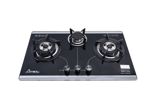 Bếp gas âm kính somipress cao cấp apex 3 lò APB8802