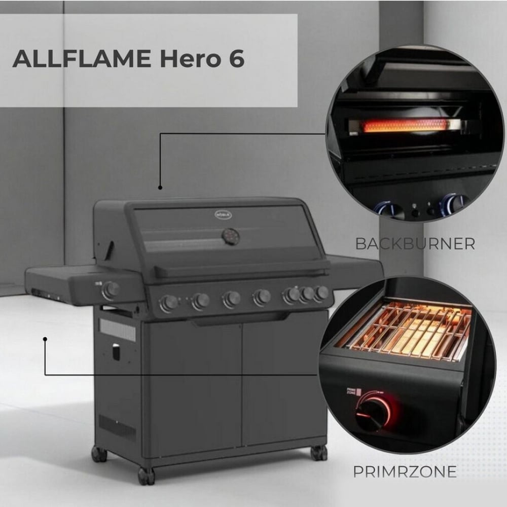 Bếp nướng gas Rösle ALLFLAME Hero 6 28000 W – ảnh 4