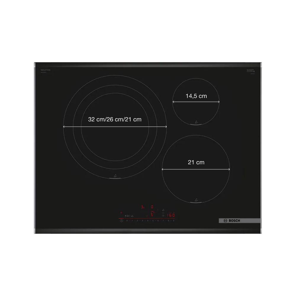 Bếp từ Bosch PID775HC1E 3 vùng nấu Series 6 7400 W