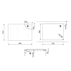 Bếp từ đa điểm Smeg SI1M4844D 7400 W Classica ảnh 6