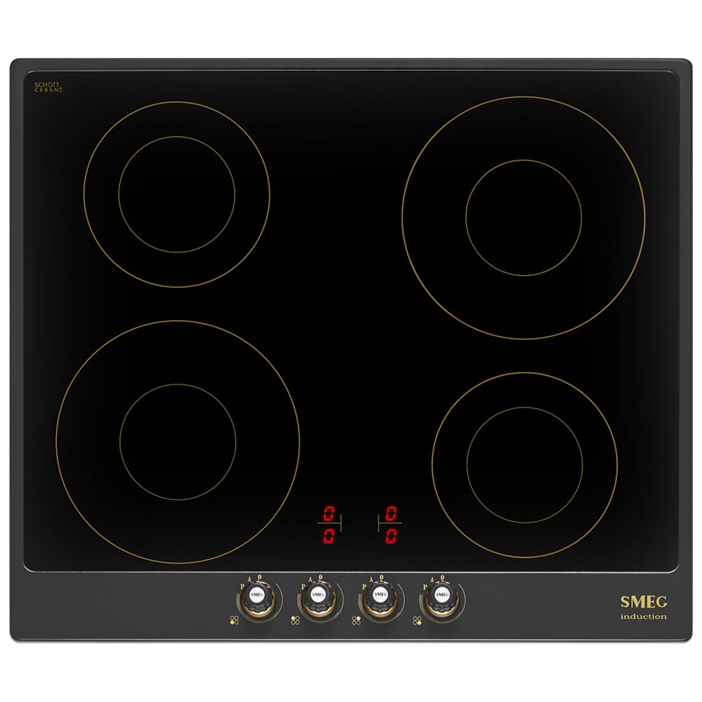 Bếp từ 4 vùng nấu Smeg SI764 7400 W Cortina