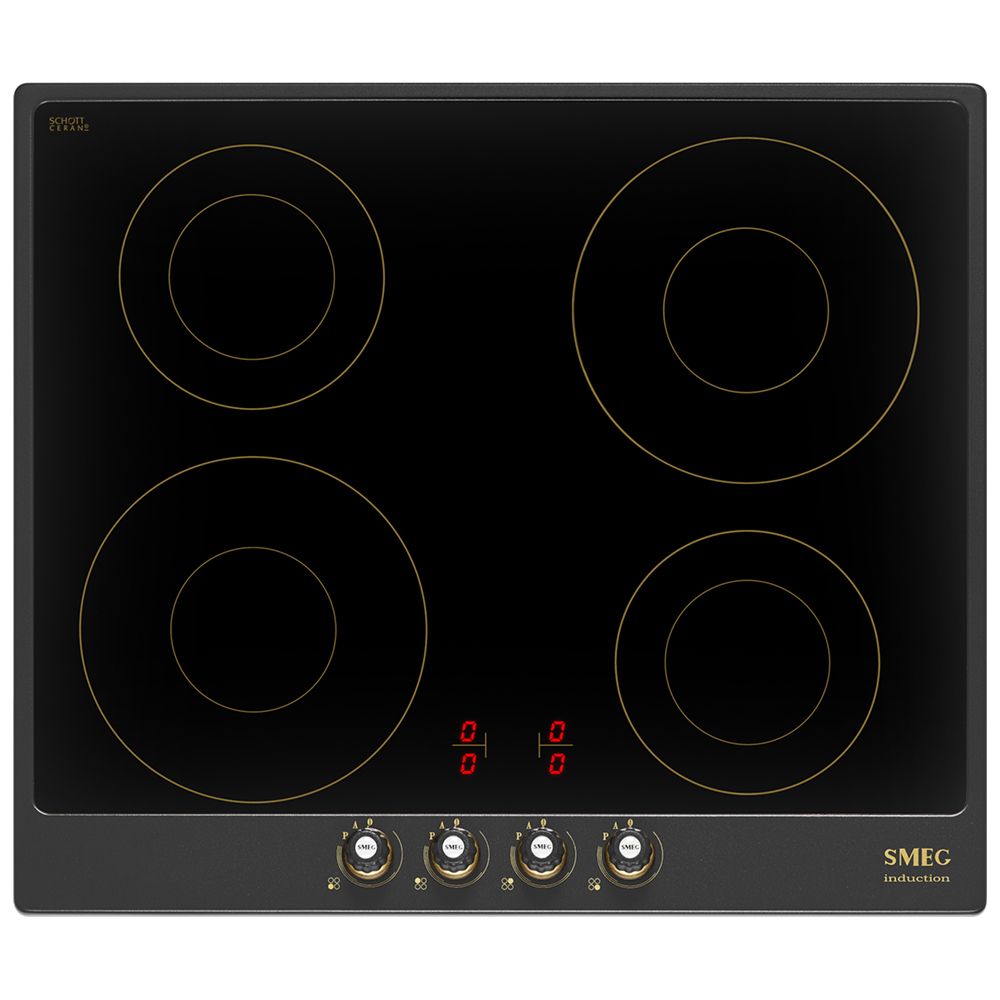 Bếp từ 4 vùng nấu Smeg SI764 7400 W Cortina