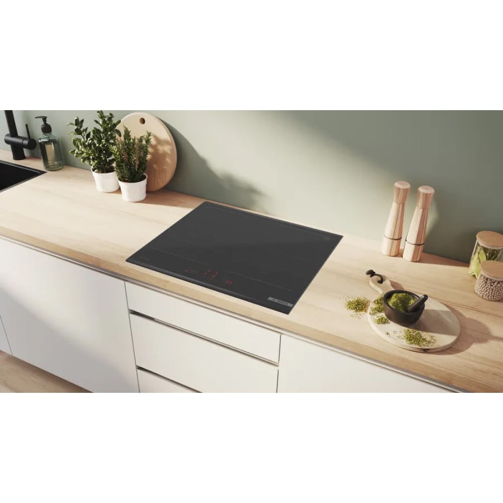 Home Connect thông minh – Bếp từ Bosch PXX690HC1E đa điểm Series 6 Accent Line 7400 W