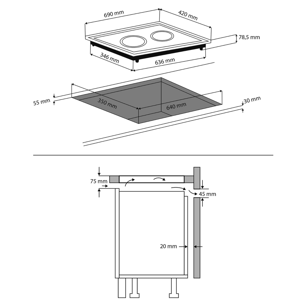 Bếp từ đôi Caso 3049 DuoChef 3500 W – ảnh 8