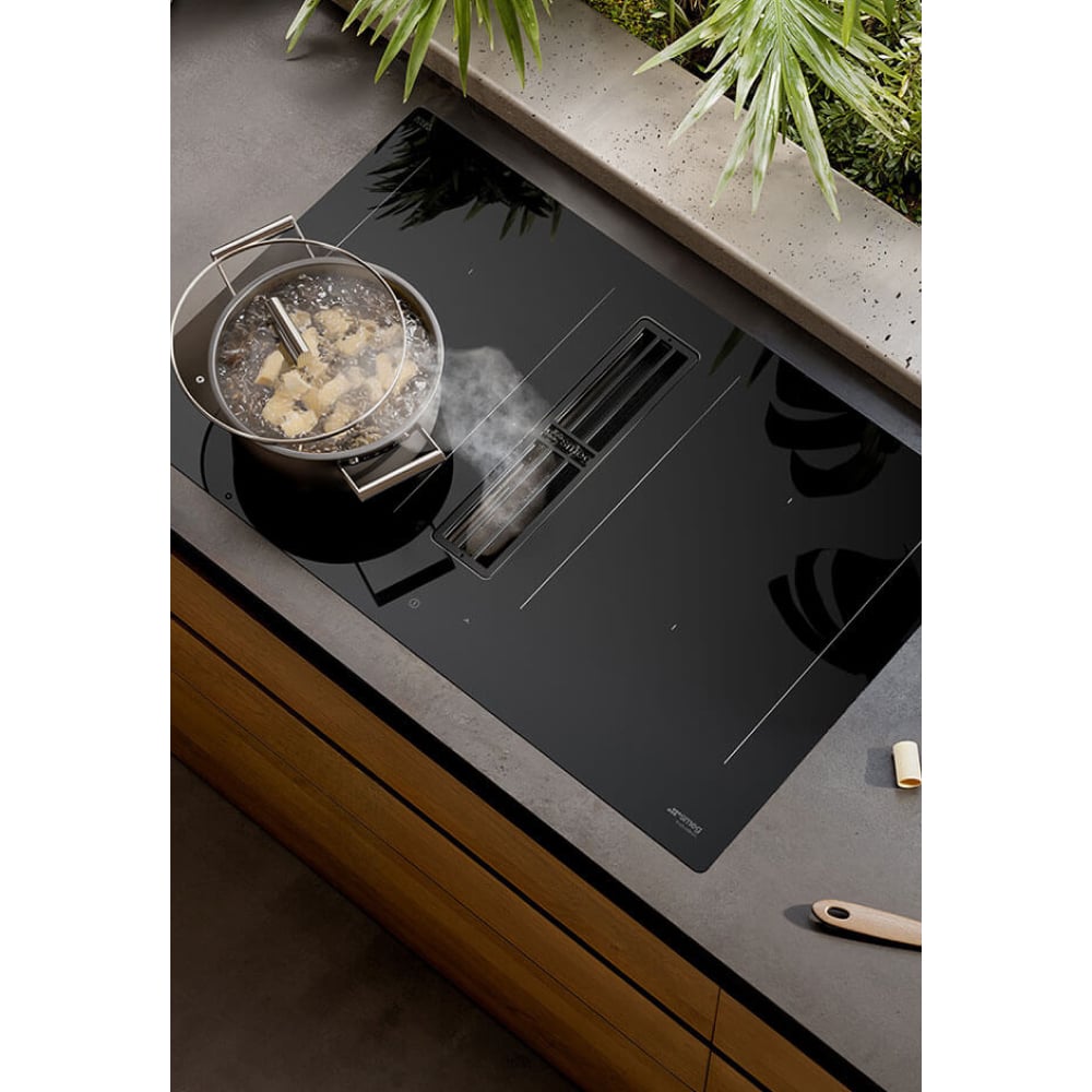 Bếp từ kết hợp hút mùi 4 vùng nấu Smeg HOBD472D2 7620 W Universale – ảnh 7