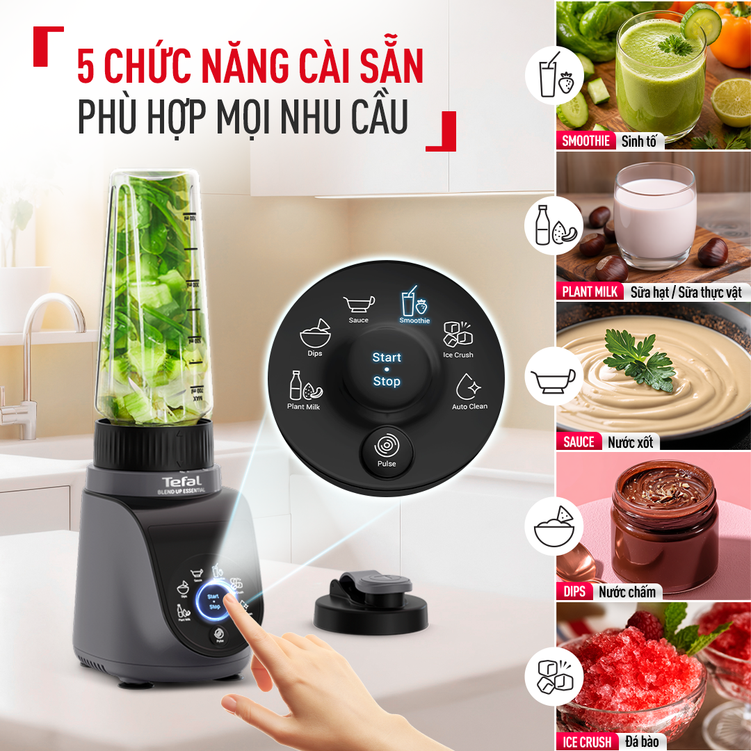 Máy xay sinh tố Tefal Blendup Essential BL1EHBF0, 800W – ảnh 5