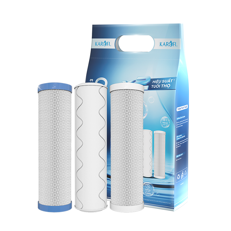 Bộ 3 lõi lọc thô KAROFI Smax Pro 1, 2, 3