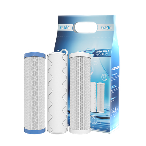 Bộ 3 lõi lọc thô KAROFI Smax Pro 1, 2, 3