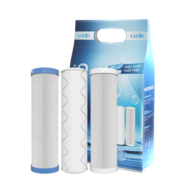  Bộ 3 lõi lọc thô KAROFI Smax Pro 1, 2, 3 