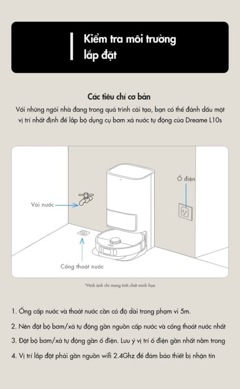 Bộ bơm xả nước tự động Dreame L10S Ultra SE – ảnh 5