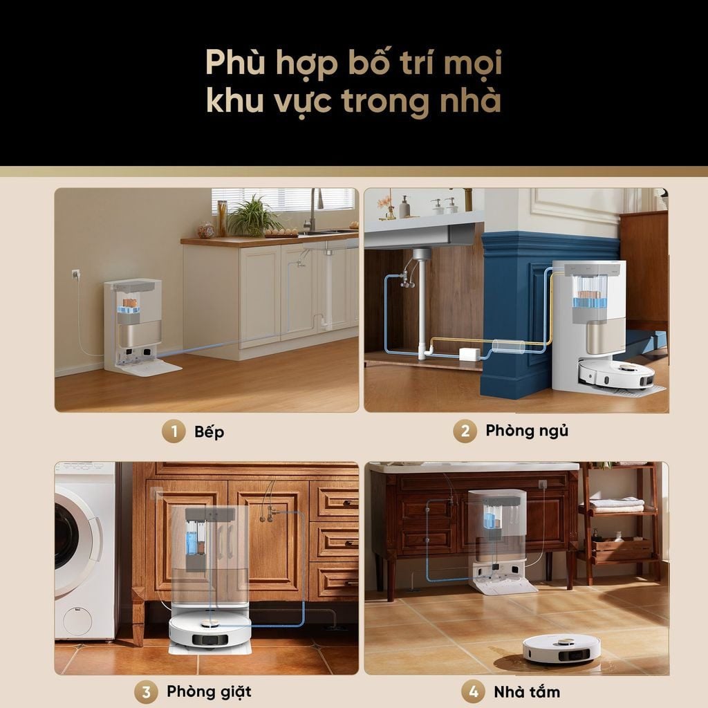 Bộ bơm xả nước tự động Dreame X30 Ultra – ảnh 2